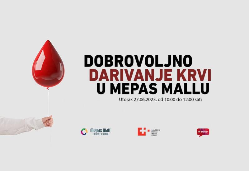 Dobrovoljno darivanje krvi u Mepas Mallu